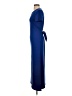 Aqua Solid Blue Casual Dress Size L - photo 5