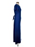 Aqua Solid Blue Casual Dress Size L - photo 4