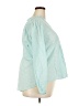 Torrid 100% Cotton Teal Long Sleeve Blouse Size 2X Plus (2) - photo 4
