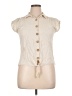 Fortune + Ivy Ivory Sleeveless Button-Down Shirt Size XL - photo 1
