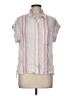 Rails Stripes Pink Short Sleeve Blouse Size M - photo 1