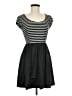 Bebop Stripes Black Casual Dress Size M - photo 1