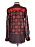 Hale Bob Hearts Red Long Sleeve Blouse Size XS - photo 2