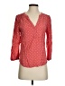 Hinge Polka Dots Red 3/4 Sleeve Blouse Size S - photo 1