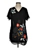 CAbi 100% Polyester Black Short Sleeve Blouse Size XS - photo 1