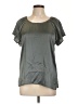 Assorted Brands 100% Polyester Gray Short Sleeve Blouse Size L - photo 1