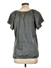 Assorted Brands 100% Polyester Gray Short Sleeve Blouse Size L - photo 2