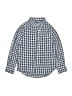 Crewcuts Checkered-gingham Blue Long Sleeve Button-Down Shirt Size 4 - 5 - photo 1