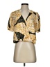 Greylin Gold Short Sleeve Blouse Size S - photo 1