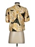 Greylin Gold Short Sleeve Blouse Size S - photo 2