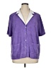 Kule Purple Short Sleeve Blouse Size XL - photo 1