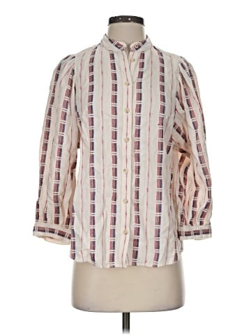 Pilcro 3/4 Sleeve Button-Down Shirt (view 1)
