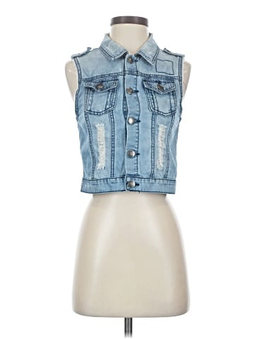 Mind Code Denim Vest (view 1)