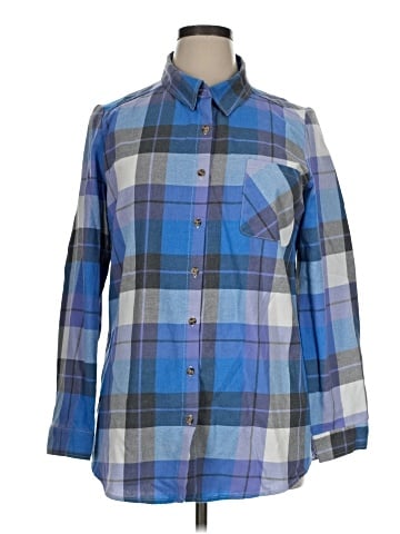 Lily by Firmiana Long Sleeve Button-Down Shirt (view 1)