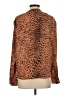 Brochu Walker 100% Polyester Animal Print Brown Long Sleeve Blouse Size S - photo 2