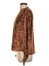 Brochu Walker 100% Polyester Animal Print Brown Long Sleeve Blouse Size S - photo 5