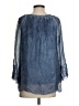 Le Marais 100% Silk Blue Blouse Size S - photo 2