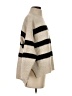Line & Dot 100% Acrylic Stripes Tan Turtleneck Sweater Size S - photo 4
