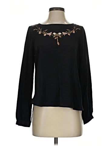 Ulla Johnson Long Sleeve Silk Top (view 1)