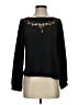 Ulla Johnson 100% Silk Black Long Sleeve Silk Top Size 2 - photo 1
