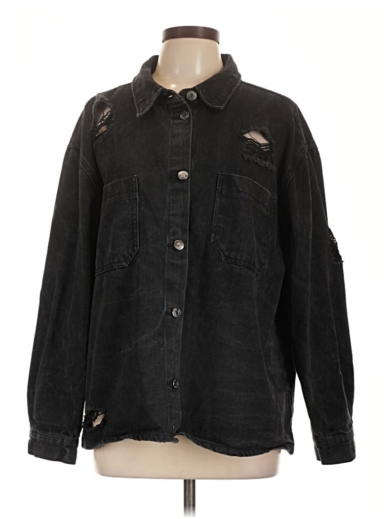 Pre-owned Ci Sono Denim Jacket In Black