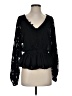 Aeom 100% Polyester Black Long Sleeve Blouse Size XS - photo 1