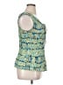 DressBarn 100% Polyester Green Sleeveless Blouse Size XL - photo 4