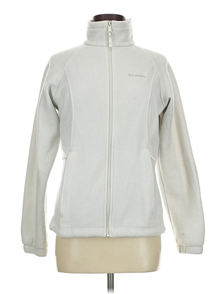 Pre-owned Columbia Fleece Jacket In Gray