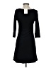 Veronica M. Solid Black Casual Dress Size XS - photo 2