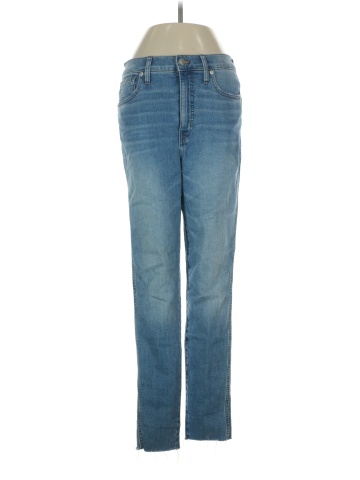 Madewell 10" High-Rise Skinny Jeans in Highview Wash: Raw-Hem Edition (view 1)