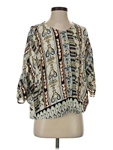 Ecru 3/4 Sleeve Blouse (view 1)