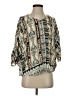 Ecru 100% Viscose Ivory 3/4 Sleeve Blouse Size XS - photo 1