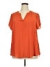 Torrid 100% Polyester Orange Short Sleeve T-Shirt Size 2X Plus (2) - photo 1