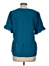 MICHAEL Michael Kors 100% Polyester Teal Short Sleeve Blouse Size M - photo 2