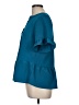 MICHAEL Michael Kors 100% Polyester Teal Short Sleeve Blouse Size M - photo 5