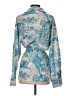 Commense Paisley Blue Long Sleeve Blouse Size S - photo 2