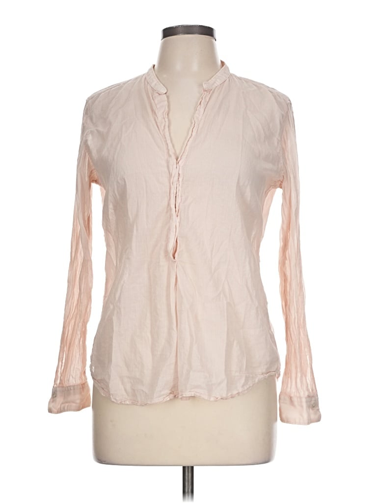 Pre-owned Hartford Long Sleeve Blouse In Ivory