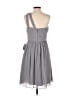 Donna Morgan 100% Polyester Solid Gray Cocktail Dress Size 4 - photo 2