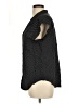 Jachs Girlfriend 100% Rayon Polka Dots Black Short Sleeve Blouse Size L - photo 5