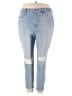 Good American Hearts Blue Jeans Size 22 - photo 1