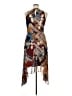 Laundry by Shelli Segal 100% Polyester Paisley Multi Color Brown Cocktail Dress Size 14 - photo 2