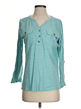 Gloria Vanderbilt Long Sleeve Henley (view 1)