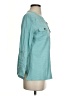 Gloria Vanderbilt Teal Long Sleeve Henley Size S - photo 4