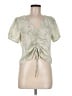 Gilli 100% Polyester Green Short Sleeve Blouse Size M - photo 1
