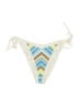 Aerie 100% Polyester Chevron-herringbone Ivory Swimsuit Bottoms Size L - photo 1