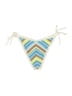 Aerie 100% Polyester Chevron-herringbone Ivory Swimsuit Bottoms Size L - photo 2
