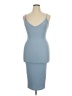 PrettyLittleThing Solid Blue Cocktail Dress Size 14 - photo 1