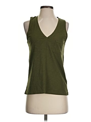 Madewell Whisper Cotton V-Neck Pocket Tank (view 1)