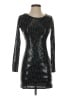 G by GUESS 100% Polyester Metallic Black Cocktail Dress Size XS - photo 1