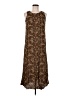 STUDIO EASE Animal Print Brown Casual Dress Size M (estimated) - photo 1